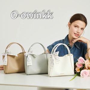 O-owinkK Leather Waterproof Large Capacity Women Shoulder Bag