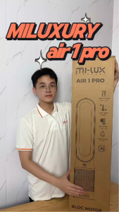 Quạt không cánh lọc không khí tích hợp Sưởi 3 in 1 MILUXURY AIR 1 PRO động cơ BLDC 30w/1400w điều khiển qua điện thoại