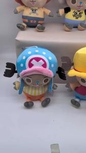 Bandai | Japanese Anime 25cm One Piece Original Plush Toys CartoonFigure Luffy Chopper Ace Roronoa Zoro Cute Stuffed Doll Kids Xmas Gifts