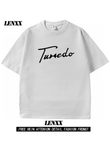 Fashionable Mens Short Sleeve T-Shirt Standard Fit Heavyweight Pure Cotton Printed Bubble Design Breathable Sweat Absorbent