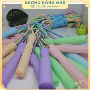 Dây nhảy màu trơn dài dành người lớn và trẻ em dài 2.7m có lò xo và thay đổi được chiều dài dây dây nhảy học sinh
