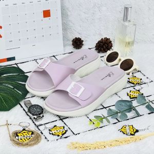 Sandal Slop Wanita Sendal Wedges Terbaru Kekinian Bella