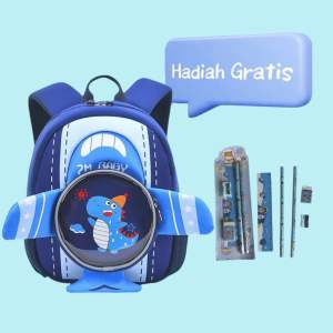 ( free bonus ) Tas ransel anak pg & Tk tas sekolah anak laki -laki dan perempuan motif karakter lucu
