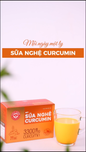 Sữa nghệ Honimore 3300mg Curcumin hộp 288g | 16 gói | Dành cho người dạ dày | Phụ nữ sau sinh | Tăng cường miễn dịch | Da sáng mịn