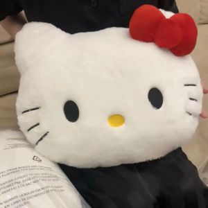 Sanrio | Anime Sanrio Hello Kitty Cute Cartoon Head Plush Pillow Sofa Bedside Cushion Car Cushion Nap Pillow Birthday Gifts for Girl