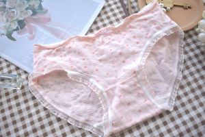 Childhood 3 Pack Simple Pure Color Class a Baby Cotton Pure Cotton Girls Underwear 5A Antibacterial Cotton Crotch