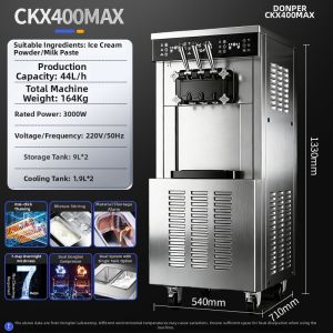 Commercial Automatic Soft Serve Ice Cream Machine