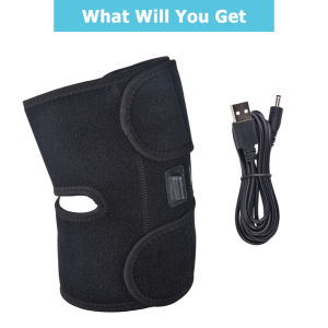 Hailicare | Knee Support For Men USB Heated Knee Wrap Knee Warmers Knee Brace Portable Legs Heating Pad Knee Sleeves For Outdoor Home Office