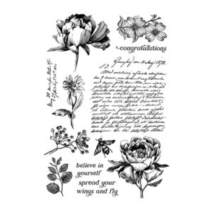 Vintage Stamp Clear Silicone Stamps Diy Material Scrapbooking Beautiful Flowers Pattern Transparent Rubber Stamp