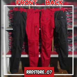 CELANA ALPIN MERAH HITAM/CELANA CARGO MERAH HITAM/CELANA KIMPOL MERAH HITAM size : 27-32