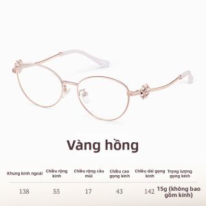 MALARK | Kính Mát Hình Mắt Mèo Siêu Nhẹ Viền Vàng Có Thể Đặt Kính Cận