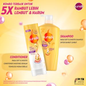 Sunsilk Shampoo Soft & Smooth Activ-Infusion with Argan Oil Rambut 5X* Lebih Lembut 650ml