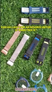 Tali Jam SILICONE DUAL COLOR untuk Garmin Fenix 8 47MM 7 6 5 PRO PLUS 965 955 INSTINCT QUICKFIT 22MM STRAP