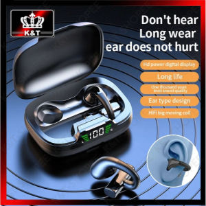 ♥100%Original Product+FREE Shipping♥2025 NEW JR03 Black Technology Blue tooth Earphones with Intelligent Noise Reduction and Long Range New Digital Display Earclip Earpho