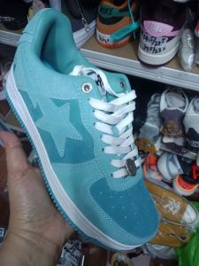 Sneaker Shoes color Blue Gamuza Fabric Euro 39 and 40 with box