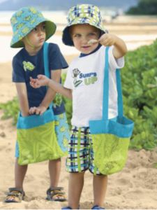 Shell Small Square Bag Beach Toy Fast Storage Bag Sand Digging Tool Draining Net Pocket Kids Sundries Crossbody Bag