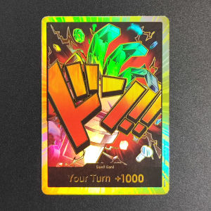 Bandai | 30Pcs ONE PIECE English Lettering Collection Cards DON Card Your Turn+1000 Roronoa Zoro Monkey D. Luffy Game Anime Cards Gift