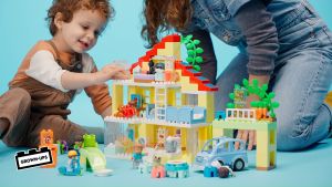 LEGO DUPLO Town 10994 3in1 Family House Building Toy Set (218 Pieces) Building Blocks for Kids (3 Tahun+)