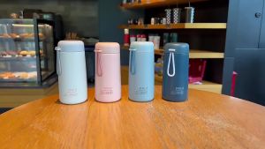 Tumbler Termos Mini Bravely Go Forward Vacuum Cup Insulated Mug Hot & Cool 270 ML Stainless Steel 304