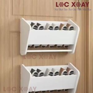 Kệ Giày Dép Treo Tường Gỗ Nhựa Pitech Lắp Ghép Thông Minh Tiện Lợi Kệ Để Giày Dép Đa Năng Tối Ưu Không Gian