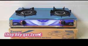 BẾP GAS ĐÔI ZENNE KGS201-C NHẬP KHẨU MALAYSIA – MẶT BẾP INOX - NGỌN LỬA MẠNH VÀ HỘI TỤ - TIẾT KIỆM GAS