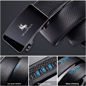 JIFANPAUL | Mens Leather Belt with Automatic Buckle