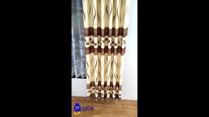 Gorden Jendela Panjang Tinggi 230 cm Material Blackout Import Tebal Original Model Smokering