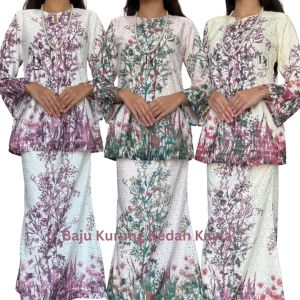 Baju Kurung Kedah Kayla Full Lining Kain Potongan Mermaid By Beaufit