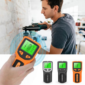 EG 5 In 1 Multi-functional LCD Digital Wall Detector Metal Wood Studs Finder AC Cable Live Wire Scanner