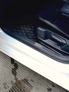 Sợi Carbon Da Ô Tô Gắn Cửa Dán Chống Bước Bảo Vệ Cho Skoda Octavia VRS Nhanh Chóng Kodiaq Fabia Karoq Tuyệt Vời Scala