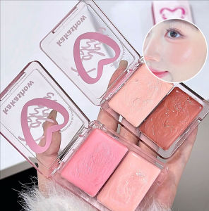 Dorisna 2 màu nước bóng bảng màu má làm nổi bật Phấn má hồng trang điểm phát sáng da Blusher mặt Rouge