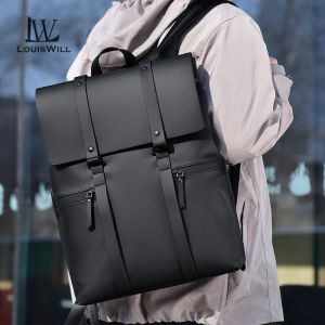 LouisWill Men Backpack Trendy Stylist Laptop Notebook Backpack Waterproof Travel Backpack Business Bag College Backpack Casual Shoulder Bag Anti Theft Back Pack School Bag for Men Women
