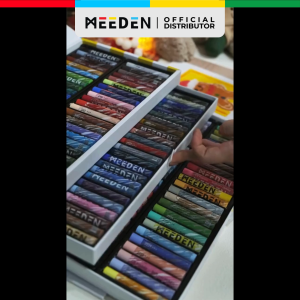 MEEDEN Soft Oil Pastels Set 144 Vibrant Colors - Ultra-Soft Professional Pastel Sticks for Drawing Blending & Artwork