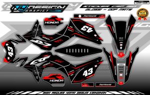 DECAL STICKER CRF 150L STRIPING VARIASI CRF 150L SIMPLE KEREN