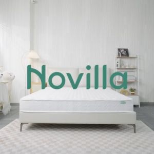 Novilla kasur dipan spring bed sleep lantai matras anti lembab ukuran 160x200 kecil untuk 2 orang Ketebalan 20cm Bahan Kain Rajutan Adem Dukungan Pegas Individu 5 Zona - Lazada