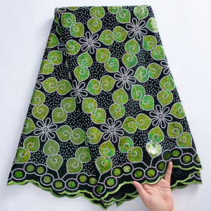 African Heavy Velvet Lace Fabric - Nigerian Sequins Lace For Wedding Dressed & Headwraps | Ankara Style Luxury Textile