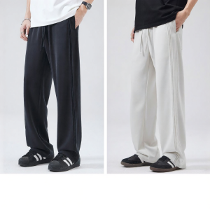 Mark Fairwhale | Drop-Crotch Easy Match Black Drawstring Sport Pants