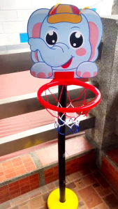 Japan Yokohama 2in1 Mini Basketball Adjustable Stand for Kids Elephant Board Wall Mount Hanging Hoop