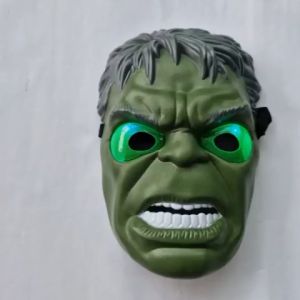 Mặt nạ người Khổng lồ xanh Hulk có đèn phát sáng hóa trang Trung thu Halloween cho bé
