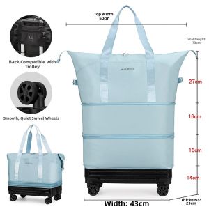 BEICHAO | Large Capacity Foldable Travel Bag with Omni Wheels