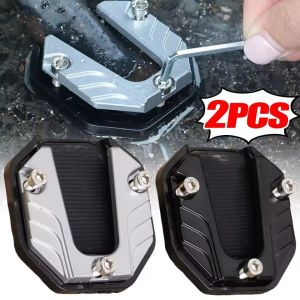 2pcs hợp kim nhôm chân đế mở rộng Chân đế rộng hông xe máy đứng chống trượt Tấm lót chân phổ quát Xe Tay Ga Xe Đạp Hỗ trợ Đậu xe