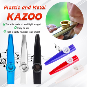 Suomi Plastic and Metal Kazoo Portable Flute For Beginner Instrument Music Lovers