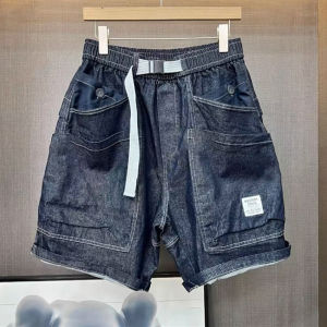 Summer New Arrival Fashion Large Pocket Denim Cargo Pants Shorts Men Loose Easiest for Match Harem Breathable Casual Shorts
