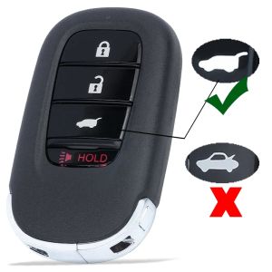 KEYECU 433MHz 4A Chip FCC ID: KR5TP-4 72147-T43-A11 Smart Remote Key Fob for Honda CR-V Civic HR-V Pilot Accord 2022-2024