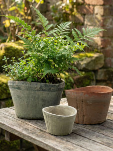 Thick Clay Plant Pots for Balcony Succulent Bonsai Dracaena Plants Durable Clay Flower Pots Large Roof Tile Pots Specialized for Indoor Gardening