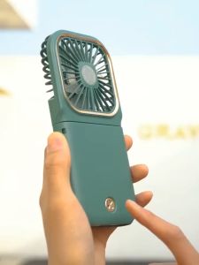 คล้องคอ F30 พัดลมพกพา มือถือ 3 ระดับ สายชาร์จUSB ลมแรง ปรับความเร็วได้