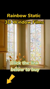Window Privacy Film Static Clings Decorative Sun Blocking Heat Control Glass Stickers Non-Adhesive Anti-UV Protection as