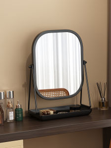 FWTDF | Luxury Style Rotating Makeup Vanity Mirror with Base for Storage