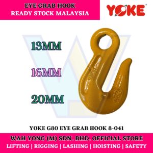 YOKE 8-041 G80 EYE GRAB HOOK (13MM / 16MM / 20MM)