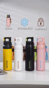 【Ucocolla】580ML Insulated Tumbler 316 Stainless Steel Hot&Cold One-click Opening Outdoor Sports Cup